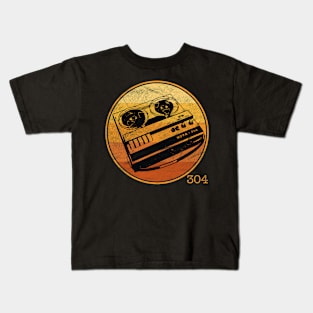 Vintage Reel to Reel Tape Recorder Kids T-Shirt